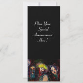 CARNIVAL NACHT IN VENICE Venetian Masquerade maske Kaart (Achterkant)