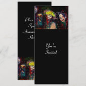 CARNIVAL NACHT IN VENICE Venetian Masquerade maske Kaart (Voorkant / Achterkant)