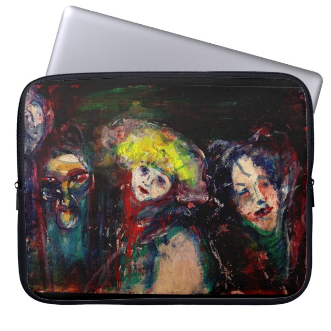 CARNIVAL NACHT IN VENICE Venetian Masquerade maske Laptop Sleeve (Voorkant)