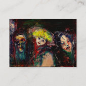 CARNIVAL NACHT IN VENICE Venetian Masquerade maske Visitekaartje (Achterkant)