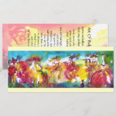 CARNIVAL NIGHT crème Kaart (Voorkant / Achterkant)