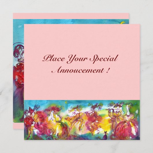 CARNIVAL NIGHT, Mardi Gras Masqureade, Dance, Musi (Voorkant / Achterkant)