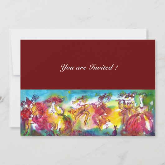 CARNIVAL NIGHT, Mardi Gras Masqureade, Dance, Musi Kaart (Voorkant)