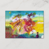 CARNIVAL NIGHT Masquerade Dance, Music Black Paper Visitekaartje (Achterkant)