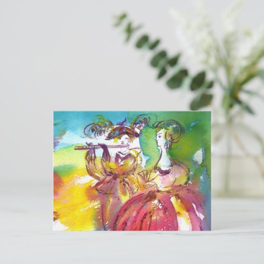 CARNIVAL NIGHT / Venetian Masquerade,Dance Music Briefkaart (Staand voorkant)