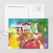 CARNIVAL NIGHT / Venetian Masquerade,Dance Music Briefkaart (Voorkant / Achterkant)