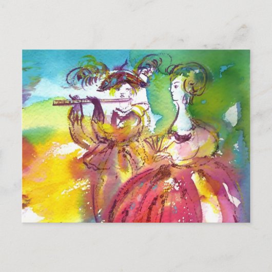 CARNIVAL NIGHT / Venetian Masquerade,Dance Music Briefkaart (Voorkant)