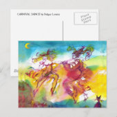 CARNIVAL NIGHT / Venetian Masquerade,Dance Music Briefkaart (Voorkant / Achterkant)