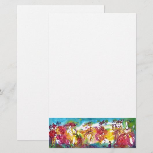 CARNIVAL NIGHT / Venetian Masquerade,Dance Music Briefpapier (Voorkant / Achterkant)