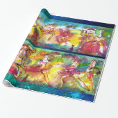 CARNIVAL NIGHT / Venetian Masquerade, Dance Music Cadeaupapier (Uitgerold)