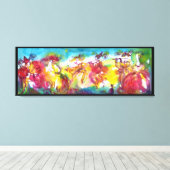 CARNIVAL NIGHT / Venetian Masquerade, Dance Music Canvas Afdruk (Insitu (Houten vloer))
