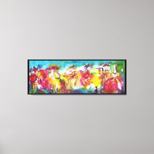 CARNIVAL NIGHT / Venetian Masquerade, Dance Music Canvas Afdruk (Voorkant)