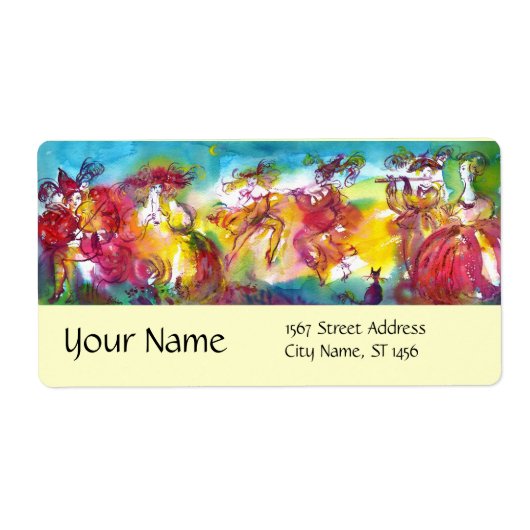 CARNIVAL NIGHT / Venetian Masquerade, Dance Music Etiket (Voorkant)