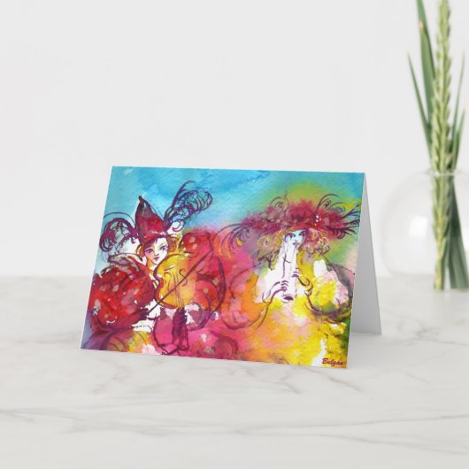 CARNIVAL NIGHT / Venetian Masquerade,Dance Music Kaart (Voorkant)