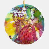 CARNIVAL NIGHT / Venetian Masquerade, Dance Music Keramisch Ornament (Achterkant)