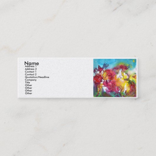 CARNIVAL NIGHT / Venetian Masquerade,Dance Music Mini Visitekaartje (Voorkant)