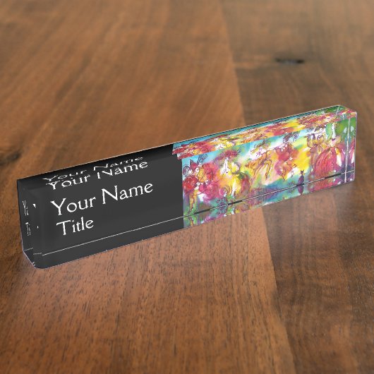 CARNIVAL NIGHT, Venetian Masquerade, Dance Music Naambordje (Zijkant)