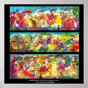 CARNIVAL NIGHT / Venetian Masquerade, Dance Music Poster