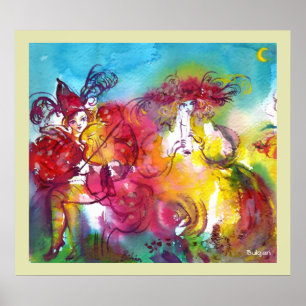 CARNIVAL NIGHT / Venetian Masquerade, Dance Music Poster