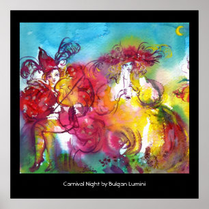 CARNIVAL NIGHT / Venetian Masquerade, Dance Music Poster