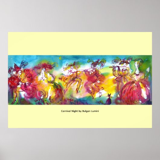 CARNIVAL NIGHT / Venetian Masquerade,Dance Music Poster (Voorkant)