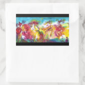 CARNIVAL NIGHT / Venetian Masquerade, Dance Music Rechthoekige Sticker (Tas)