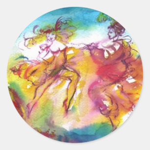 CARNIVAL NIGHT / Venetian Masquerade, Dance Music Ronde Sticker