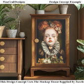 Carnival Noir Circus Schattige Clown Girl CN3 Deco Tissuepapier