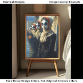 Carnival Noir Geschilderde Gezichtacteurs BJ9 Deco Tissuepapier