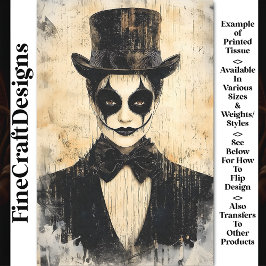  Carnival Noir Karakter BC2 Decoupage Tissuepapier