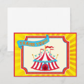 Carnival of Circus bedankt jullie kaarten. (Voorkant / Achterkant)