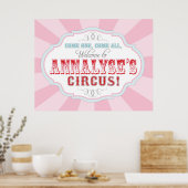 Carnival of Circus Welcome Sign for Annalyse Poster (Keuken)