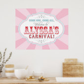 Carnival of Circus Welcome Sign voor Allysa Poster (Keuken)