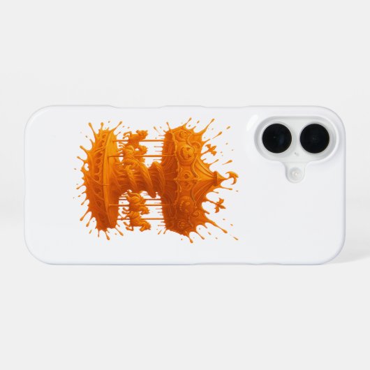 Carnival of Shadows iPhone 16 Hoesje (Achterkant horizontaal)