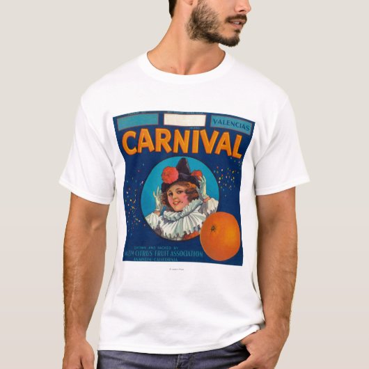 Carnival Oranje LabelAnaheim, CA T-shirt (Voorkant)