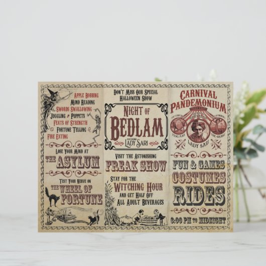 Carnival Pandemonium Flyer (Staand voorkant)