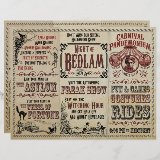 Carnival Pandemonium Flyer (Voorkant / Achterkant)