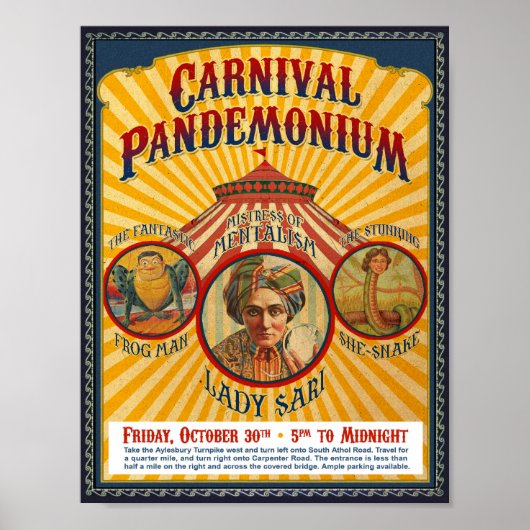 Carnival Pandemonium Poster (Voorkant)
