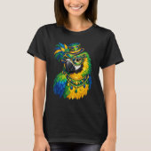 Carnival Parrot Colorful Graphic T-Shirt (Voorkant)