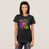 Carnival Party Gift Idea Flamingo Mardi Gras T-shirt (Voorkant volledig)