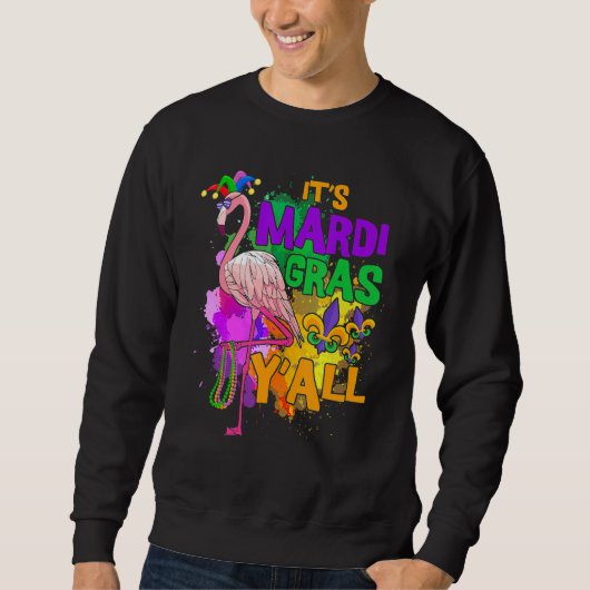 Carnival Party Idea Flamingo Mardi Gras 2 Trui (Voorkant)