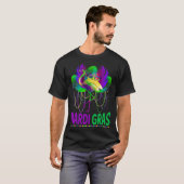 Carnival Party  Idea Flamingo Mardi Gras T-shirt (Voorkant volledig)
