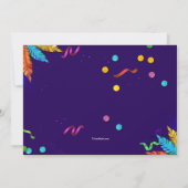 Carnival Party Mardi Gras Uitnodiging (Achterkant)