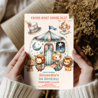 Carnival Party Pink Circus Girl 1ste verjaardag