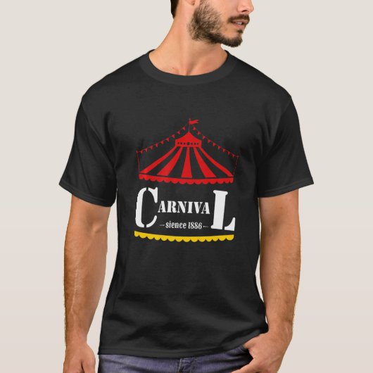 Carnival Personeel Circus Clowns Jester & Ringmast T-shirt (Voorkant)