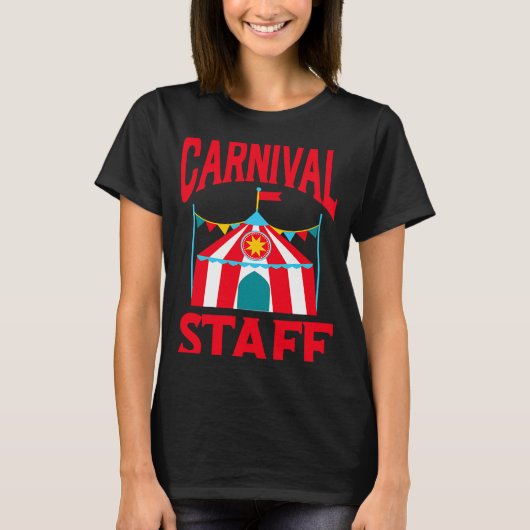 Carnival Personeel Shapito Circus Festival Holiday T-shirt (Voorkant)