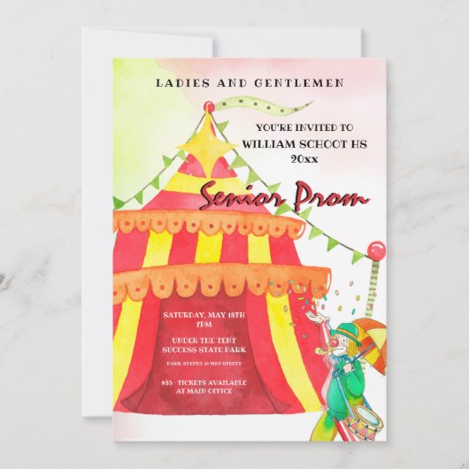 Carnival Prom Kaart (Voorkant)