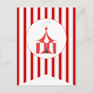Carnival Red Party Flag Bunting Banner Post Card Briefkaart