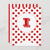 Carnival Red Party Flag Bunting Banner Post Card Briefkaart (Voorkant / Achterkant)