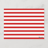 Carnival Red Party Flag Bunting Banner Post Card Briefkaart (Achterkant)